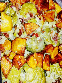 Una foto de Panaché de coliflor y alcachofas
