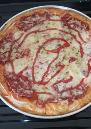 Foto resep Pizza smoked beef mozarella cheese