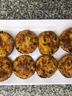 Una foto de Muffins de vegetales sin harina refinada