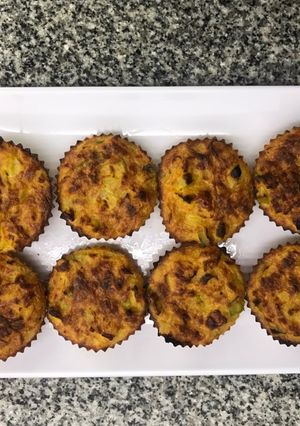 Una foto de Muffins de vegetales sin harina refinada
