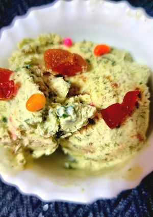 A picture of Paan ice cream.