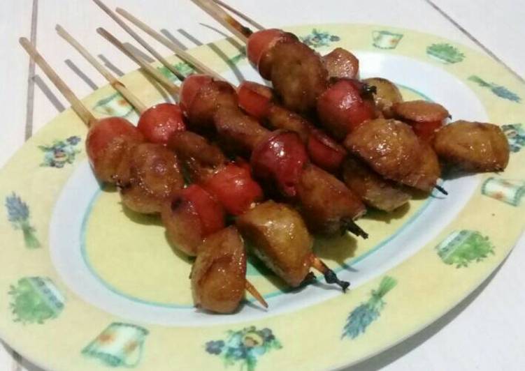 Bakso dan Sosis bakar
