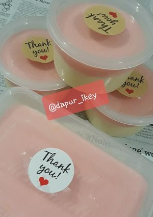 Foto resep Puding busa strawberry