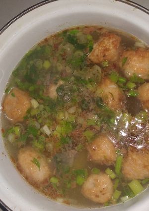 Foto resep Sup pare bakso udang