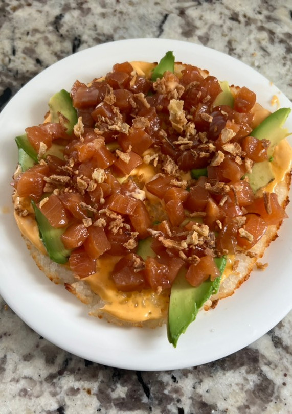 Una foto de Sushi pizza