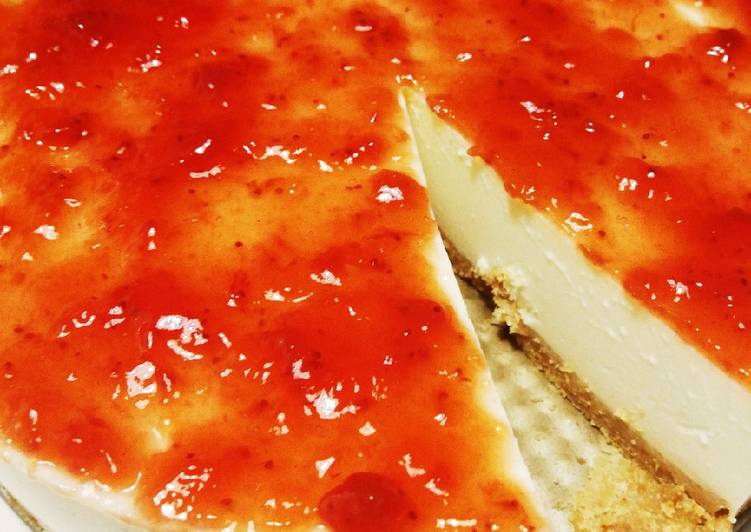 Tarta de queso fría 🧀🍓