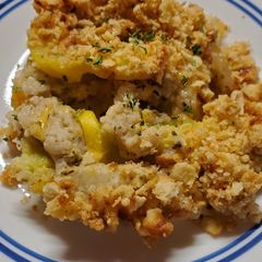 A picture of Lauren's Squash Casserole.
