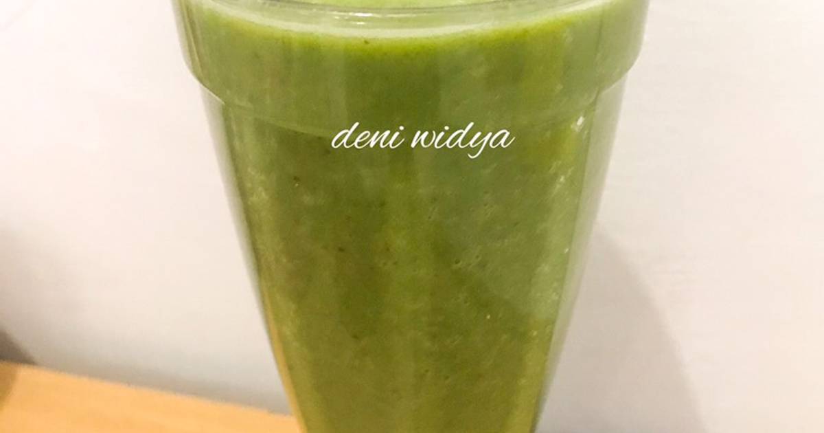 33 resep smoothies alpukat bayam enak dan mudah Cookpad
