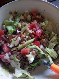 Una foto de Ensalada de lentejas para embarazadas