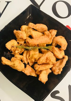 Foto principal de Pollo adobado y rebozado en harina de maíz