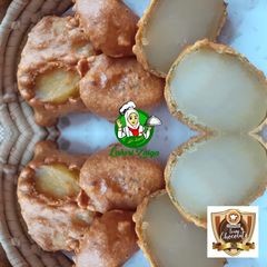 Boiled potato pakora A picture of Boiled potato pakora.