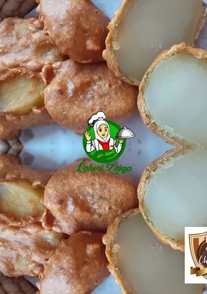 A picture of Boiled potato pakora.