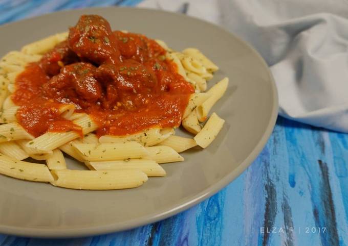 Penne with tomato sauce #pr_pasta foto resep utama