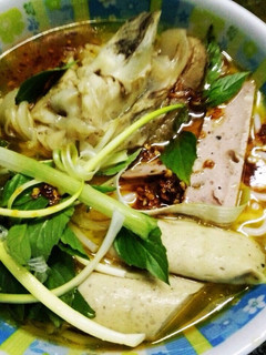 Hình của món Bún giò chả.