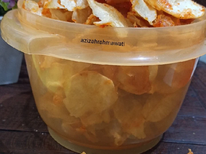 Langkah Mudah untuk Menyiapkan Resep Keripik singkong pedas manis yang  Bikin Ketagihan Anti Ribet, Lezat Sekali