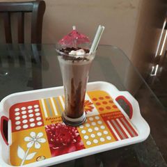 A picture of Chocolate milk shake.