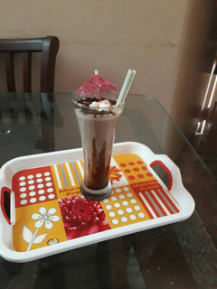 A picture of Chocolate milk shake.