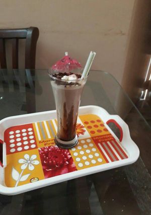 A picture of Chocolate milk shake.