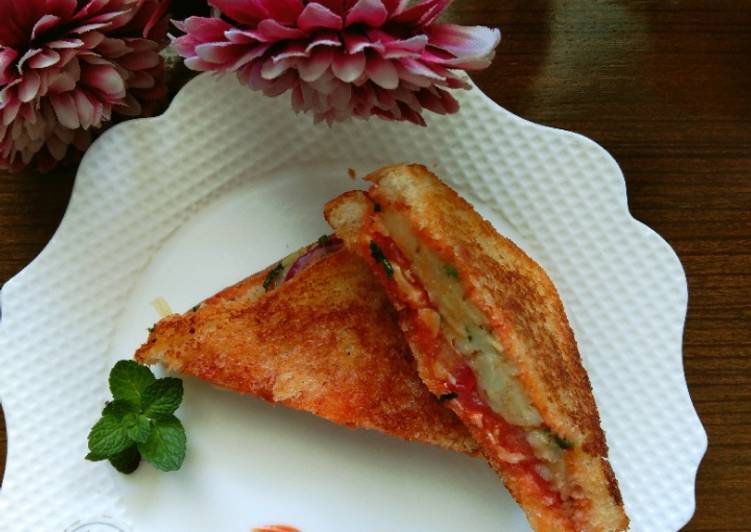 Potato masala sandwich