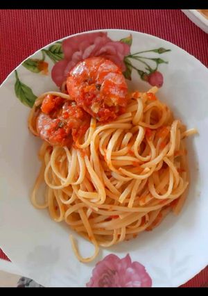 Φωτογραφία της συνταγής Linguini με γαρίδες και bisque