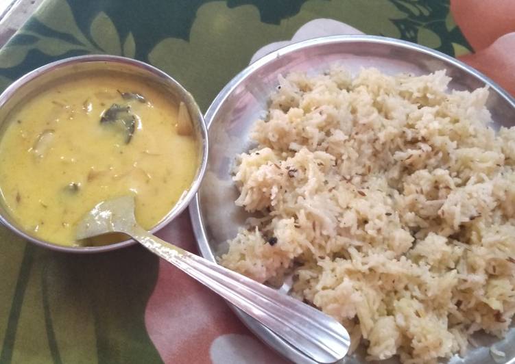 Step-by-Step Guide to Make Favorite Kadhi rice recipe