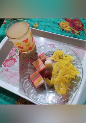 عکسی از دستور شربت آبلیمو و زولبیا و مخلفات 😍😋