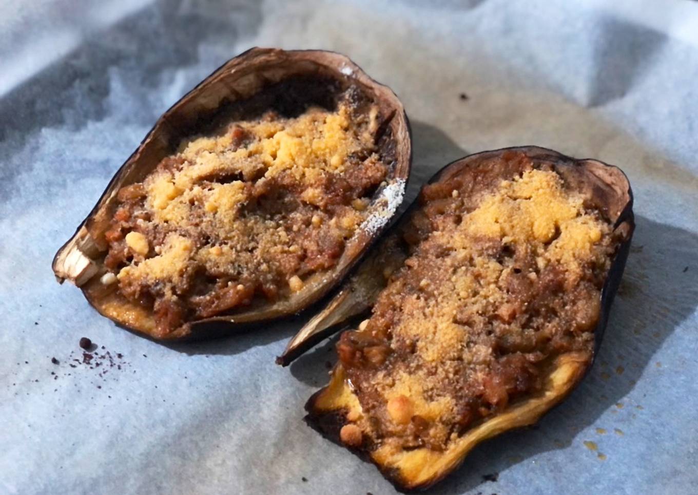 Berenjenas rellenas de atún