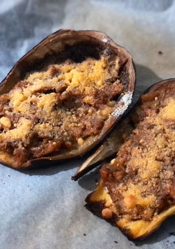 Una foto de Berenjenas rellenas de atún