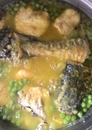 Una foto de Merluza en salsa 🍤