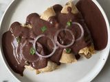 Enfrijoladas veganas sin lácteos
