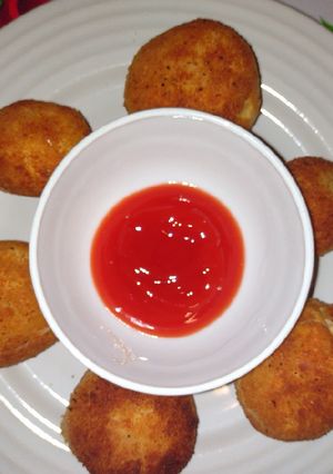 Una foto de Coixinhas de Frango rellenas de pollo