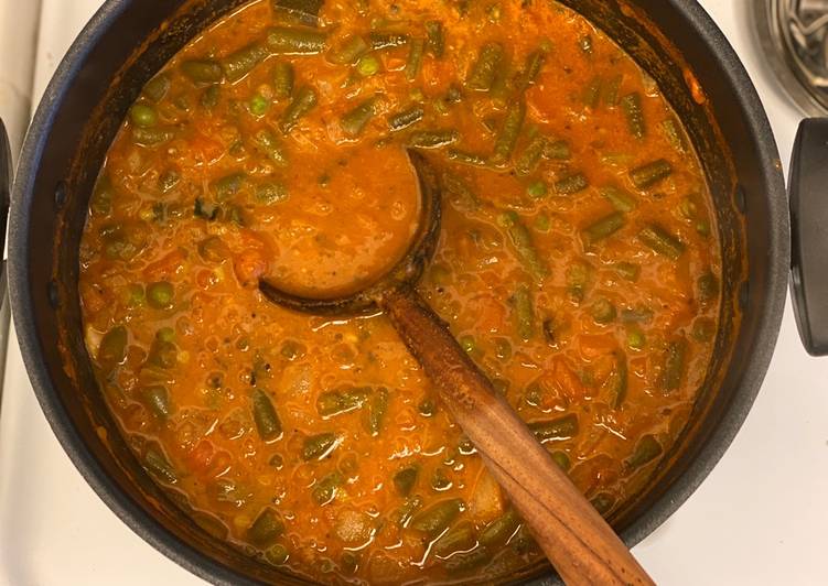 Recipe of Ultimate Mixed vegetables Sambhar