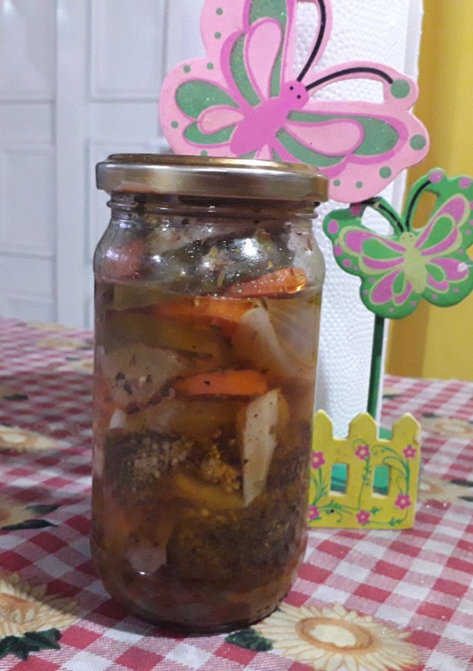 Una foto de Antipasto de vegetales