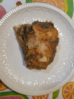 Una foto de Calabacín relleno de berenjena, pavo y queso