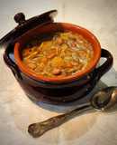Pasta e fagioli con le bavette spezzate