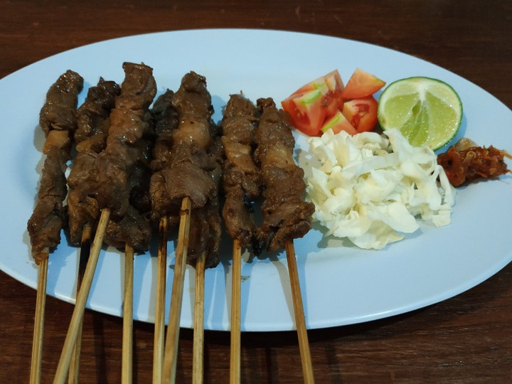 Cara Gampang Menyiapkan Sate kambing bumbu kecap... Maknyuuuus, Lezat Sekali