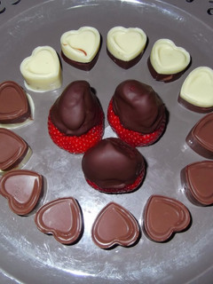 Una foto de Bombones de San Valentín rellenos