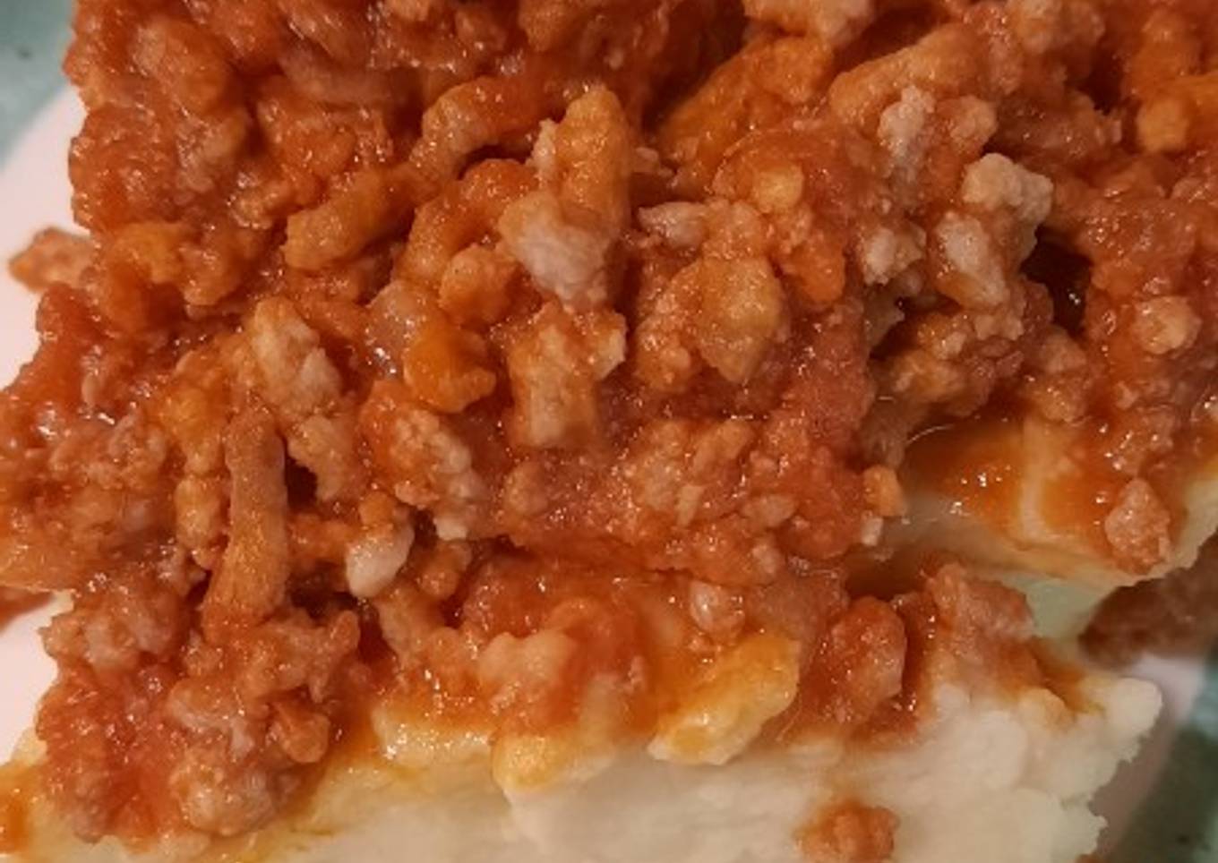 Pastel de patata a la boloñesa