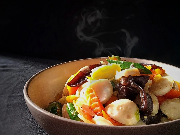 Cara Gampang Membuat Resep Capcay baso ikan yang Bisa Manjain Lidah Anti Ribet, Uenak Banget