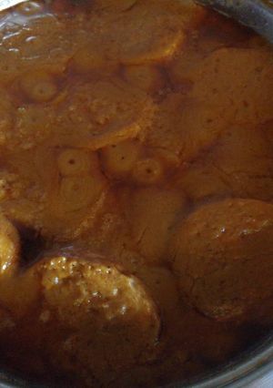 Una foto de Roti de pollo en salsa de setas y pimientos del padrón