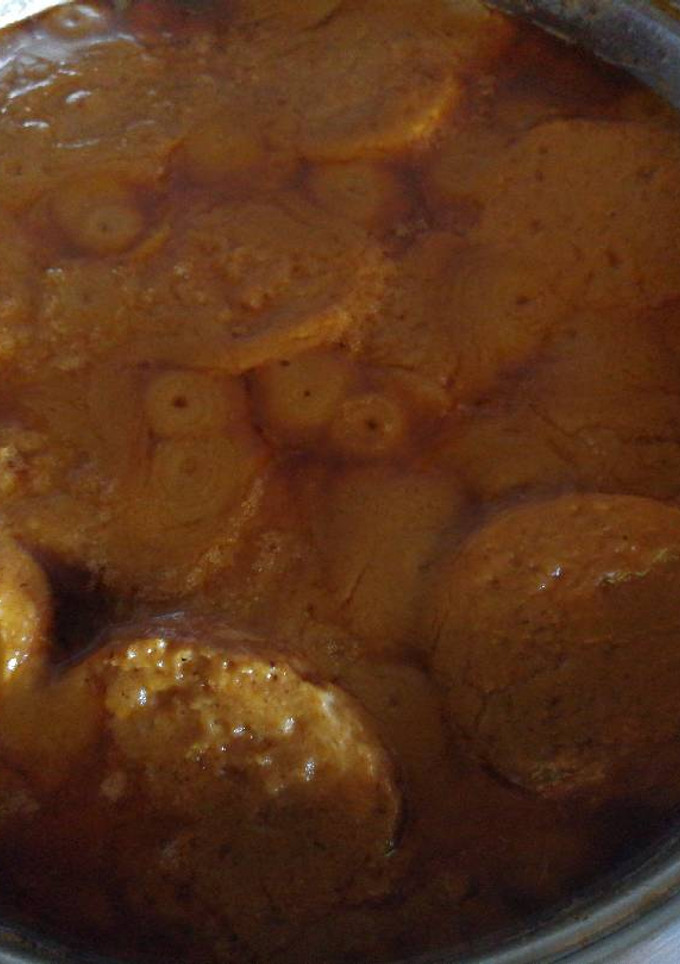 Una foto de Roti de pollo en salsa de setas y pimientos del padrón