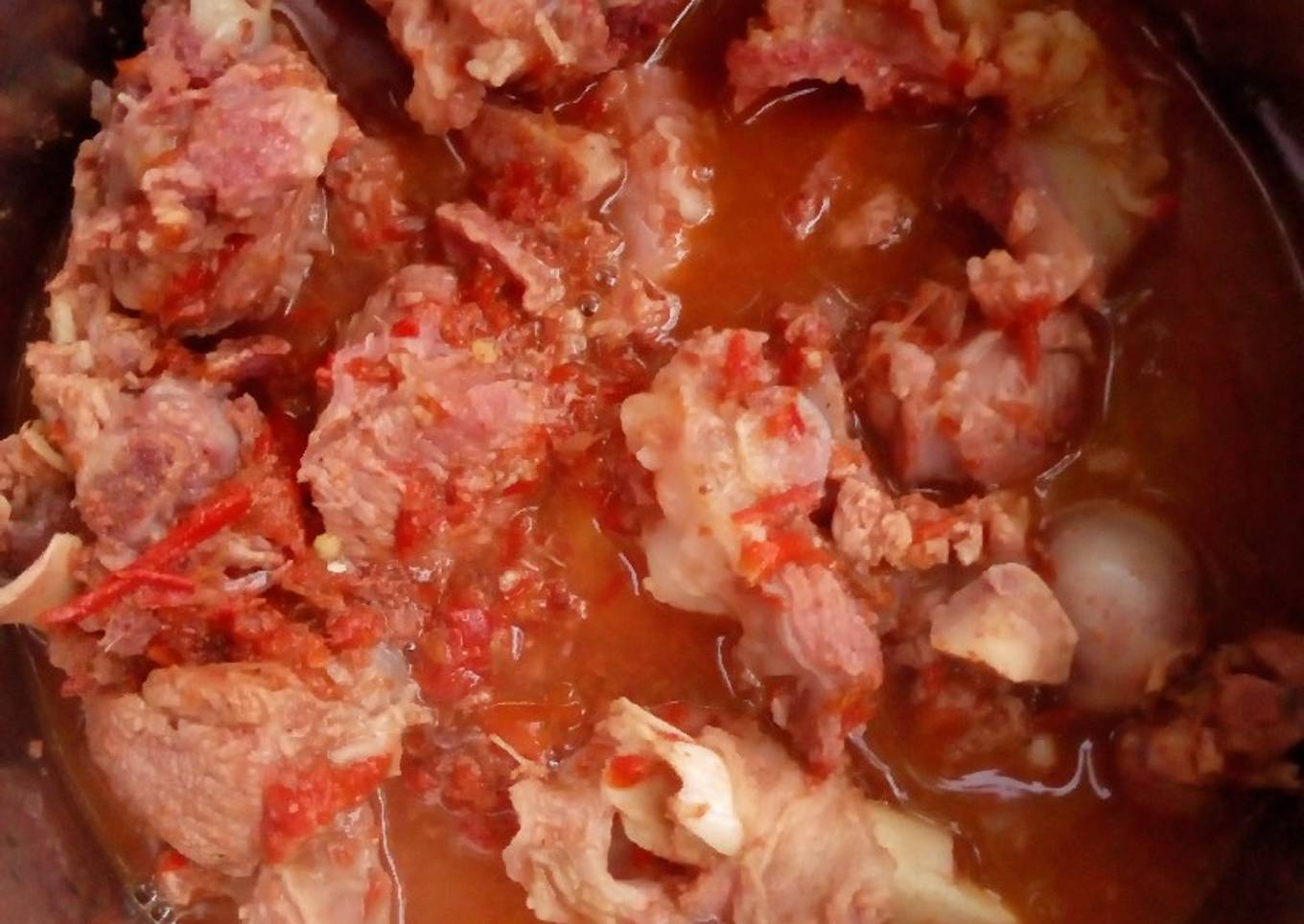 Ram meat pepper soup