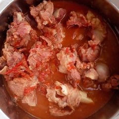 Ram meat pepper soup A picture of Ram meat pepper soup.