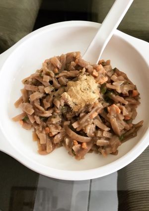 Foto resep Mie bayam merah ladang lima mpasi 11m+