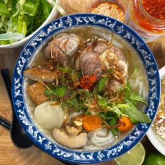 A picture of Vietnamese Fish Cake & Pork Noodle Soup |Bánh Canh Giò Chả Cá.