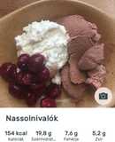 Csoki fagyi túróval meggyel