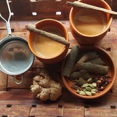 A picture of Kulhad Pahadi Chai.