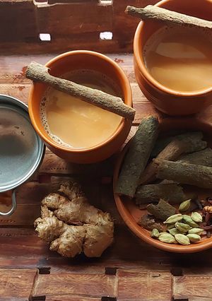 A picture of Kulhad Pahadi Chai.