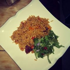 A picture of Jollof rice.