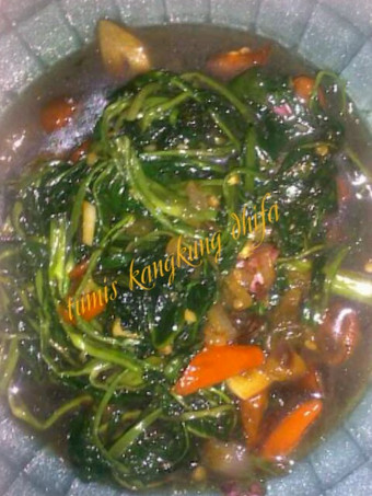 Resep Tumis kangkung saus teriyaki kilat yang Menggugah Selera